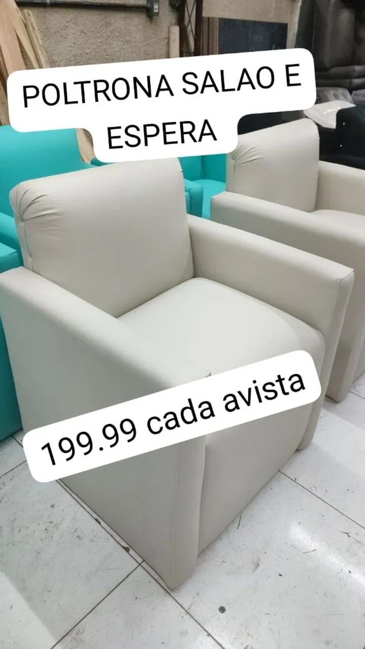 Poltrona Confortável em Veludo - R$199,99 - Foto 3
