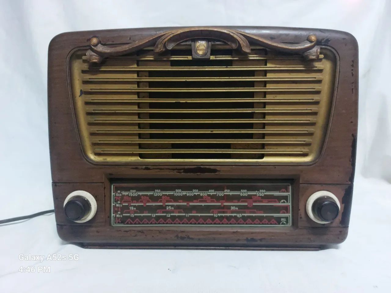 Rádio Antigo Philips modelo BR 346U funcionando 