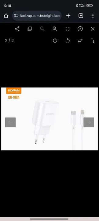 Carregador 20W Turbo Tipo-C para Lightning - Foto 2