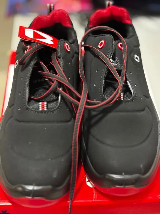 Bota de Segurança Detroit Eletricista Preto / Vermelho Bracol - novo na caixa - Foto 5