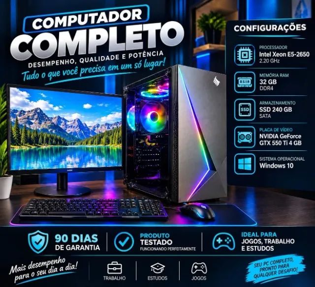 COMPUTADOR COMPLETO INTEL XEON 