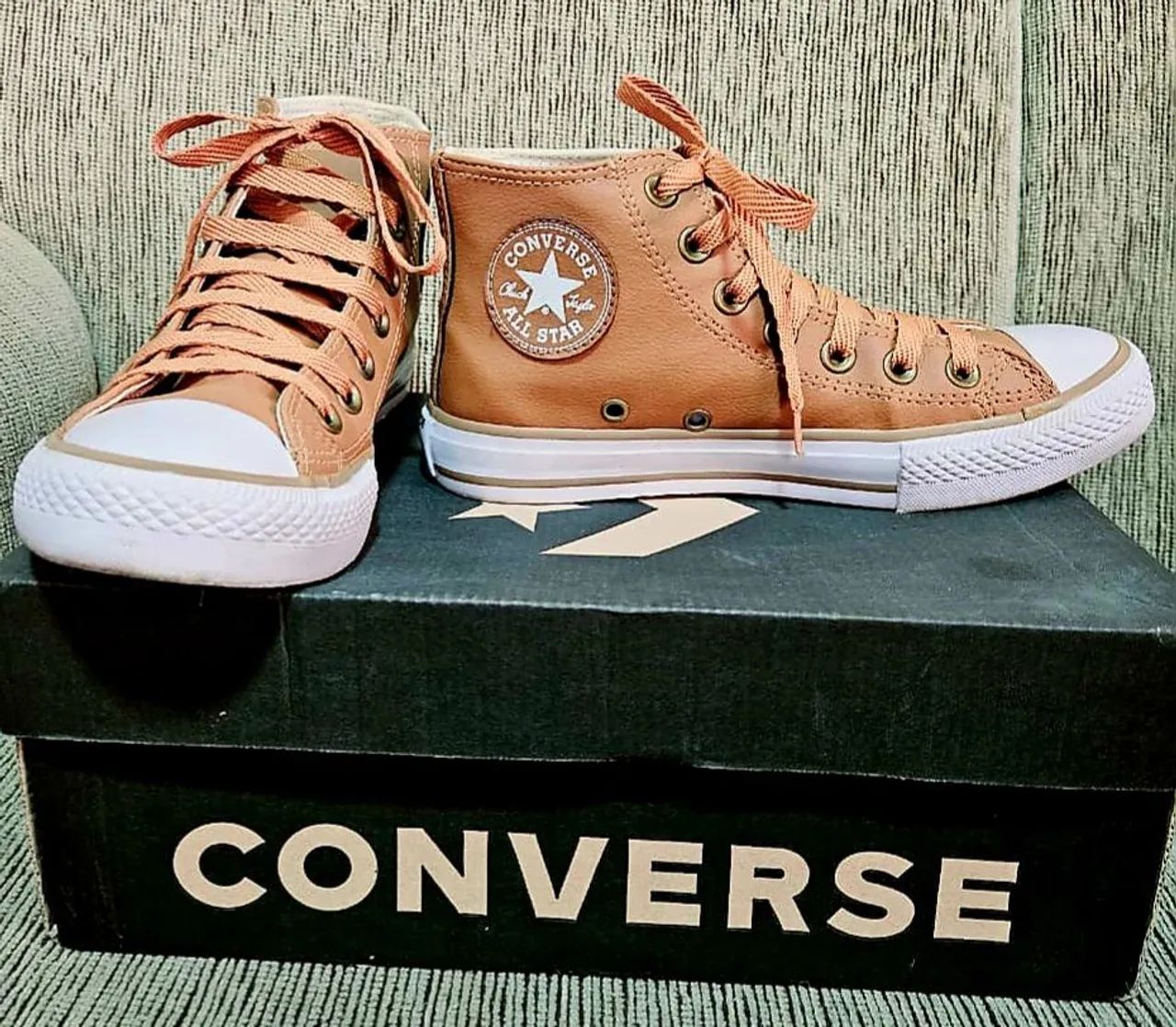 All Star Chuck Taylor - Cano Alto Caramelo