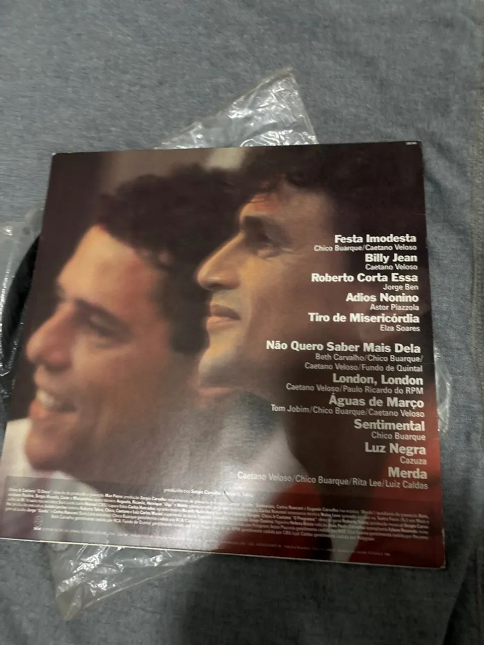 Vinil Chico e Caetano ao vivo - Foto 2