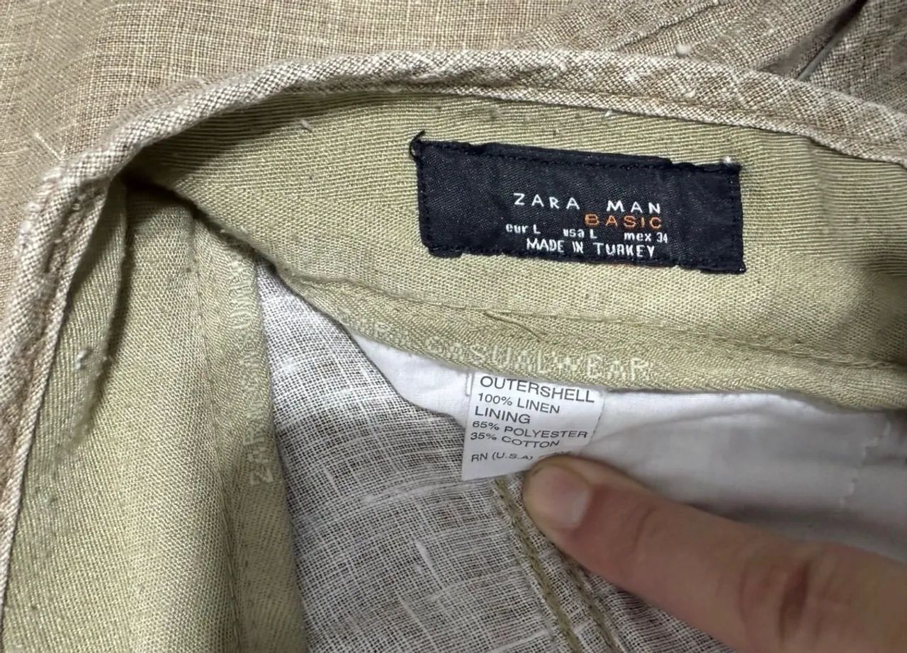 Calça Zara Man Linho  - Foto 2