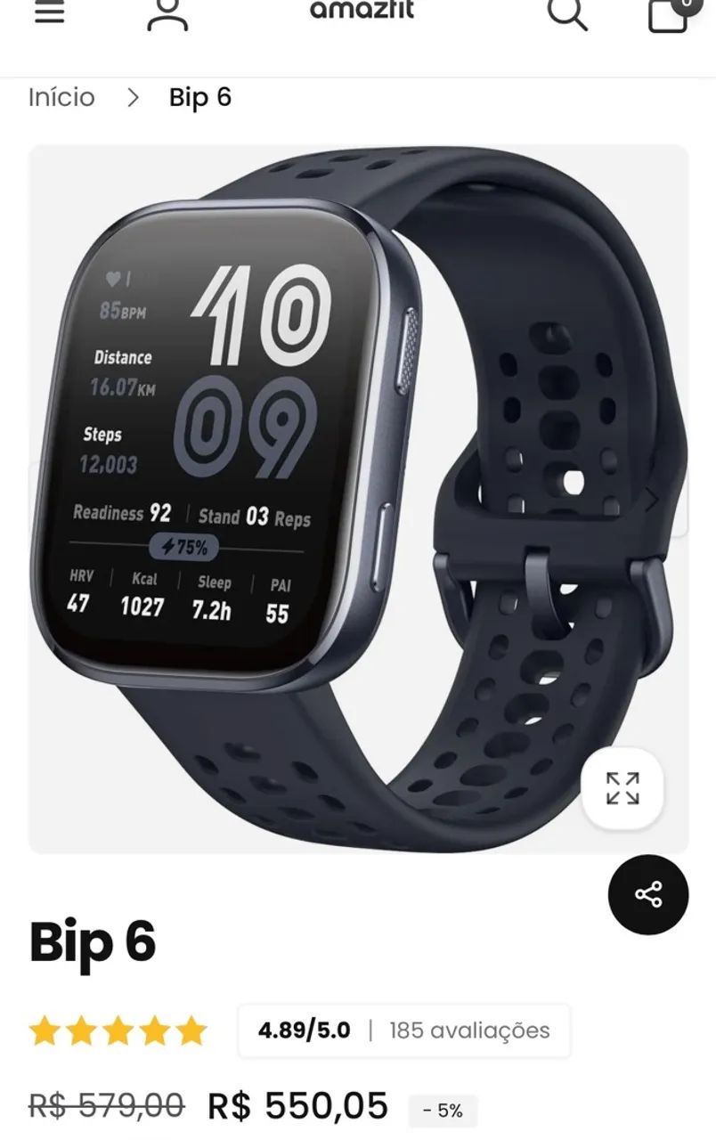 Relógio Amazfit bip 6 - Foto 2