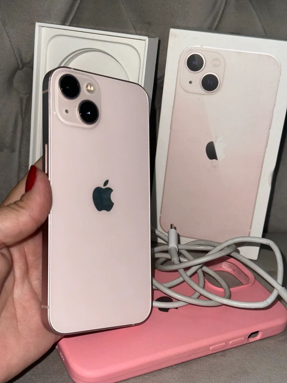 IPhone 13 128gb Rosê Todo original - Foto 2