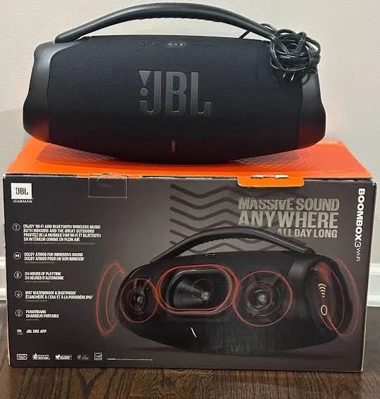 Caixa De Som Jbl Boombox 3 Wi-fi E Bluetooth Bt 200w