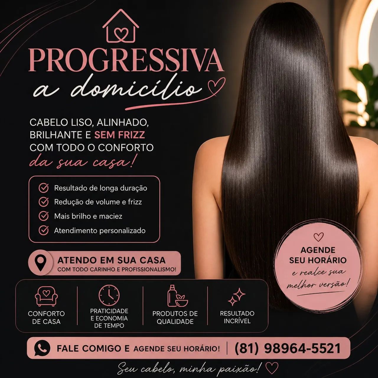 Cabeleireira a domicílio 