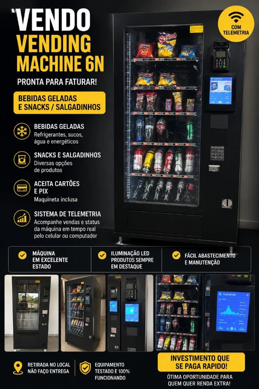 ? VENDO VENDING MACHINE 6N - Ótima Oportunidade! ?