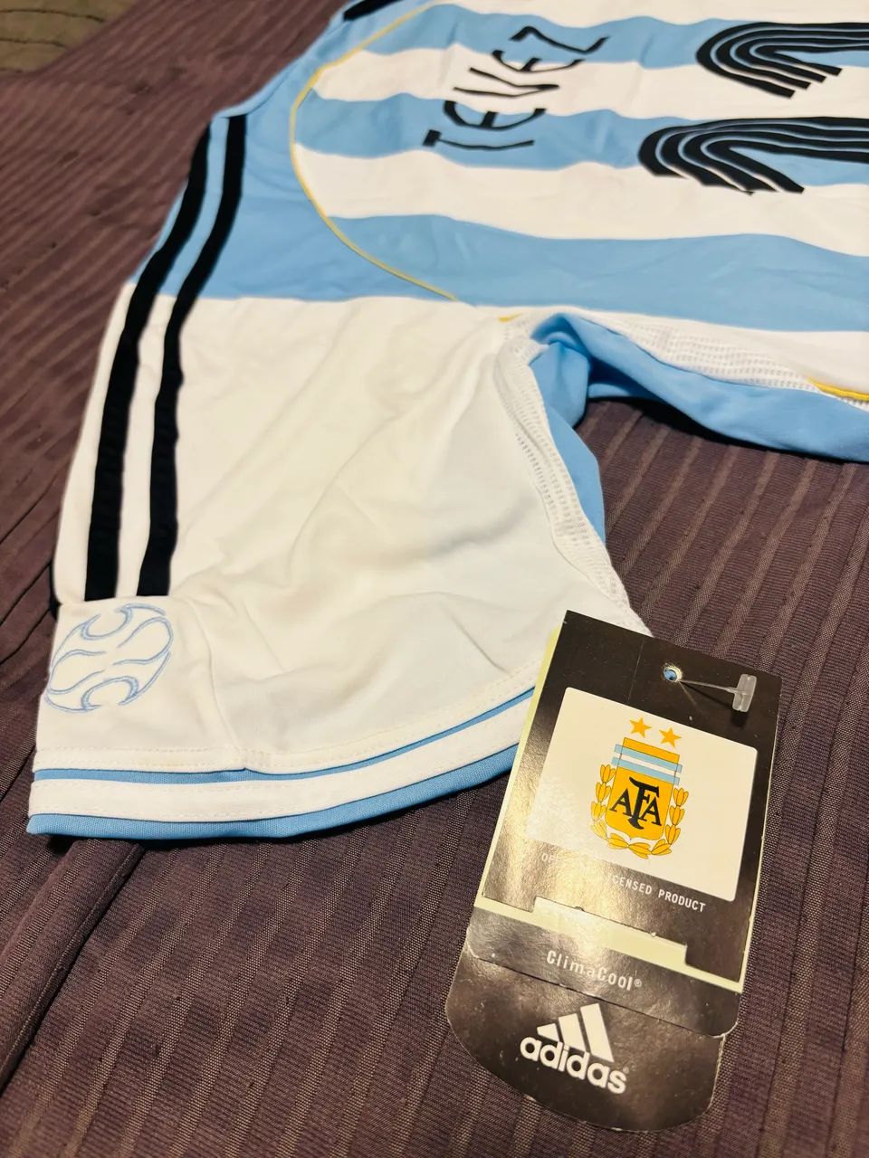 Camisa Argentina TEVEZ 11 copa 2006 - Foto 3