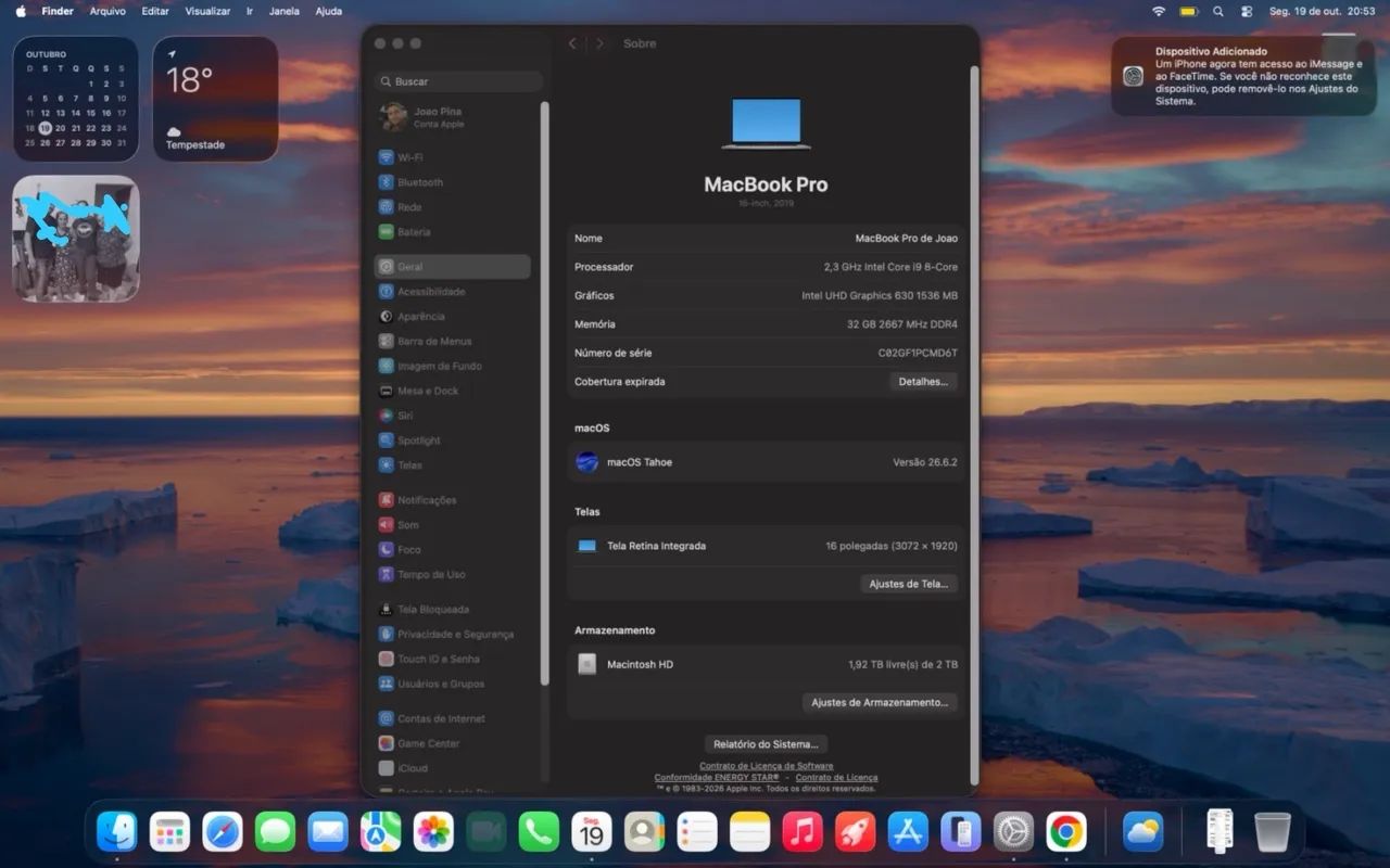 Mac Book Pro 32gb de ram 2tb de hd 2019? - Foto 4