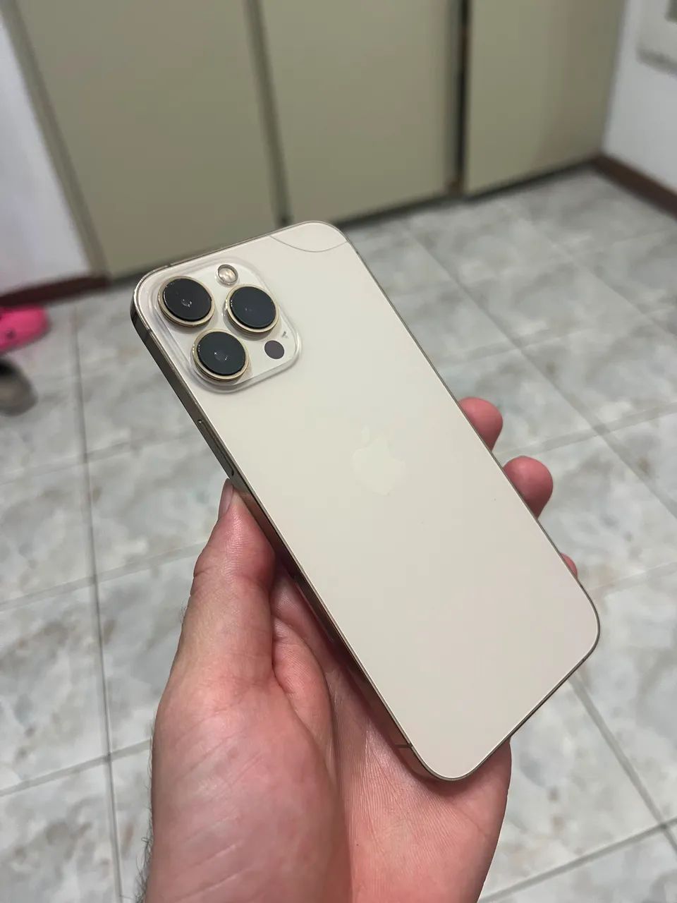 iPhone 13 Pro Max 256GB Dourado - Único Dono / Impecável