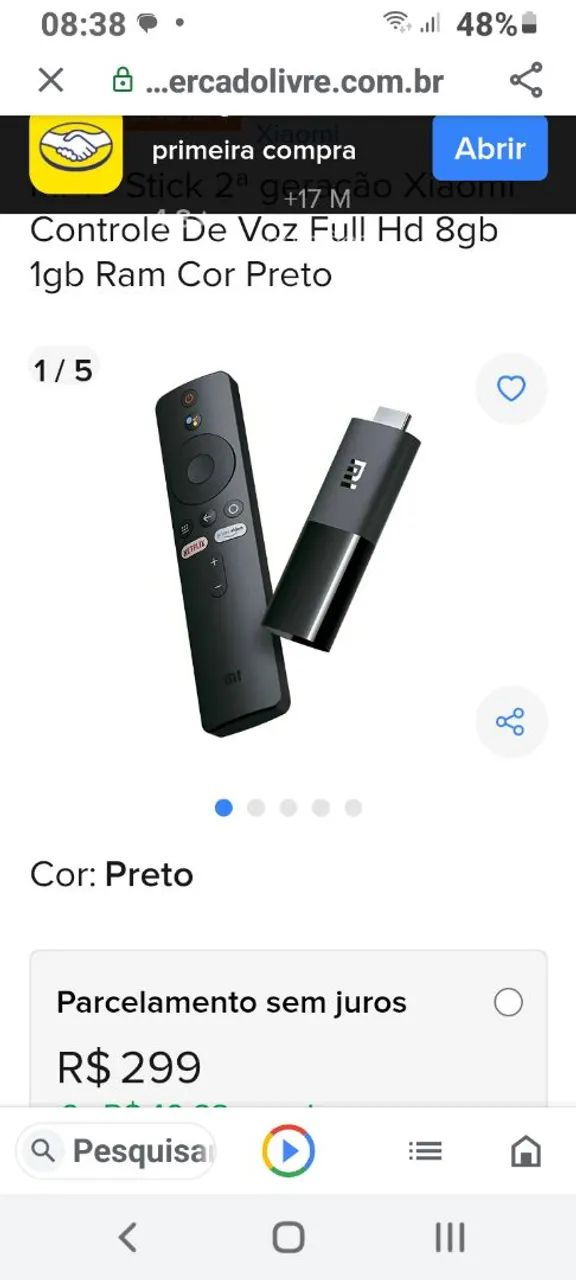 No stik original  vai com aplicativos de filmes 