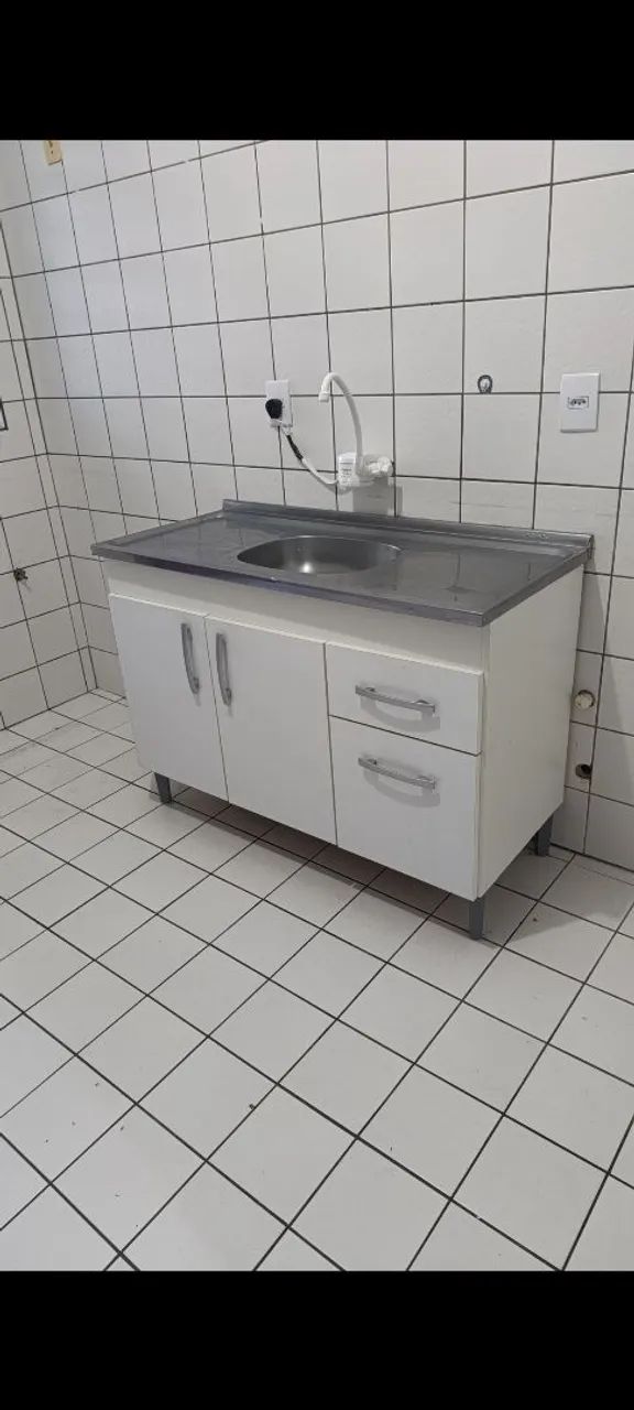 Armário pia branco (sem pia)
