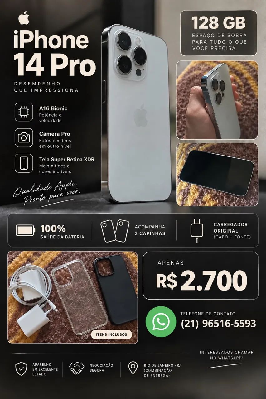iPhone 14 Pro 128G - Foto 4