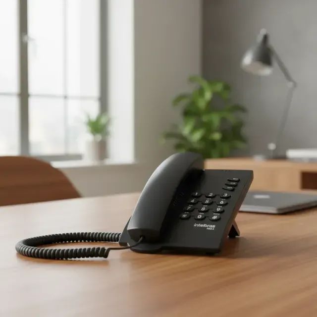 Kit com 8 Telefones Intelbrás com Fio