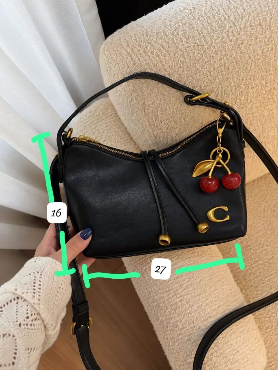Bolsa Coach com chaveiro  - Foto 3