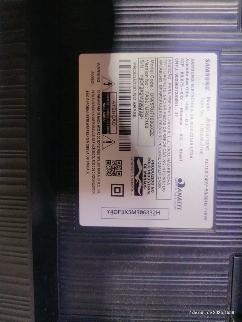 Tv Samsung 65 polegadas 4k - Foto 2