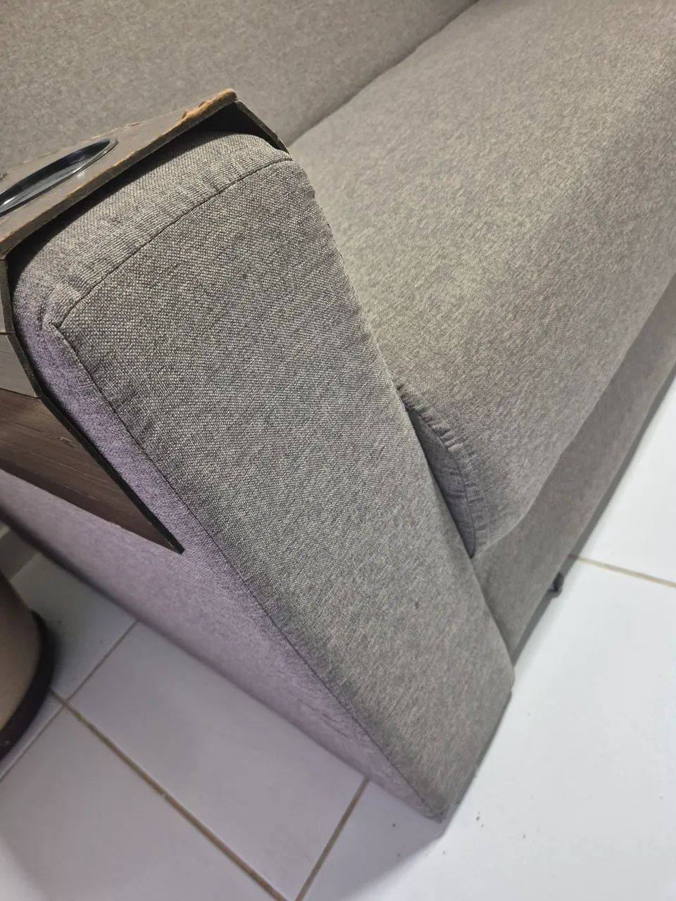 Sofá cama cinza escuro nunca usado - Foto 4