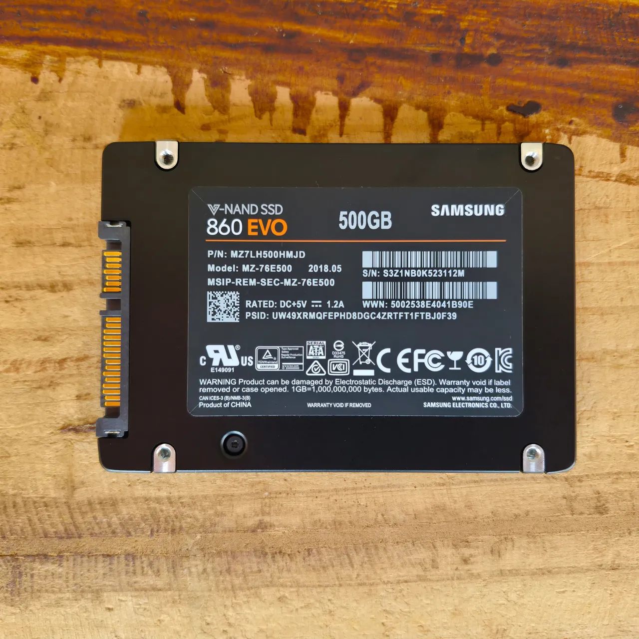 SSD Samsung 860 EVO 500GB SATA 2.5 Polegadas V NAND para PC e