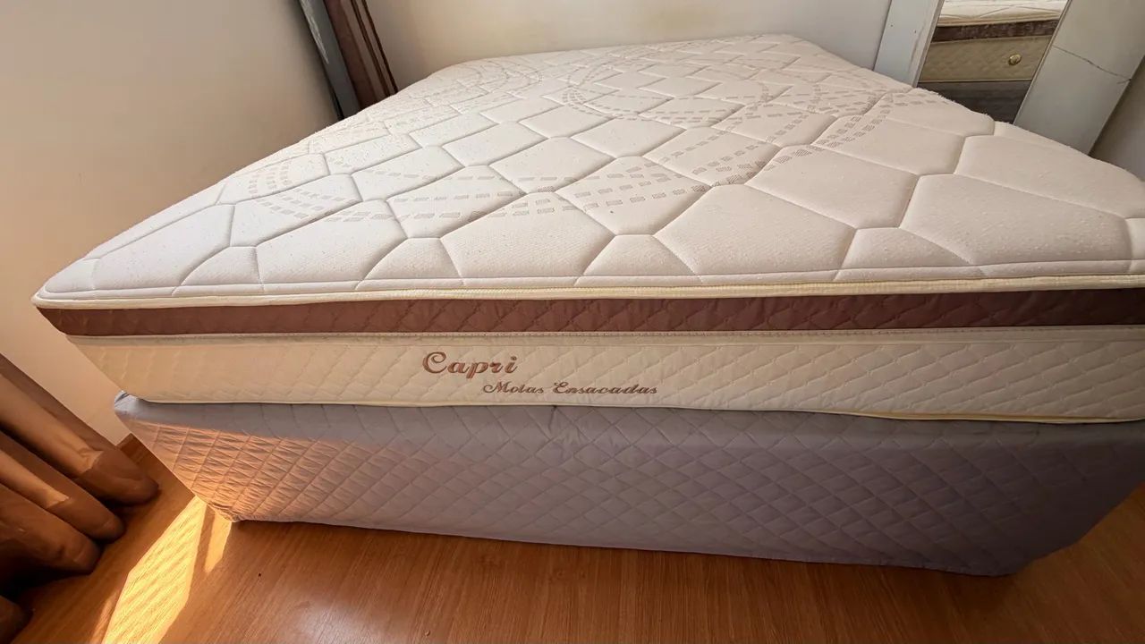 Cama Box Queen com Colchão de Molas Ensacadas - Foto 5