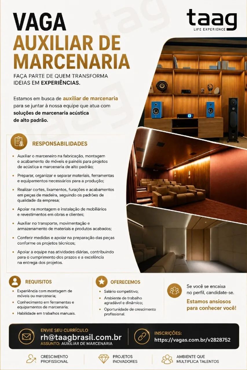 Auxiliar de Marcenaria