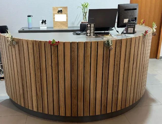 Balcão de Caixa Arredondado - Design Diferenciado
