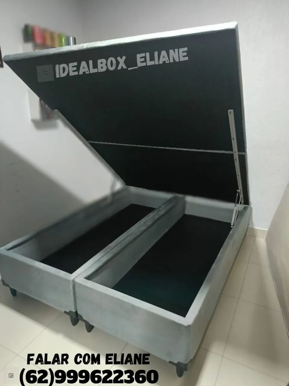 Base box baú Queen size - em até 10x no cartão  - Foto 2