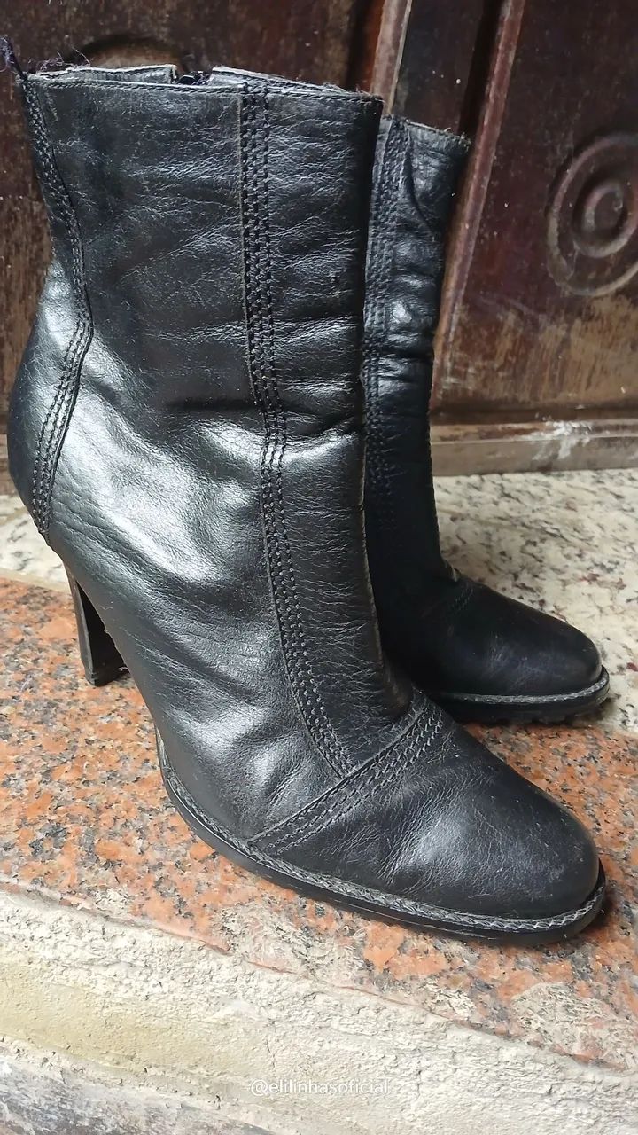 Bota de couro legitimo Andarella