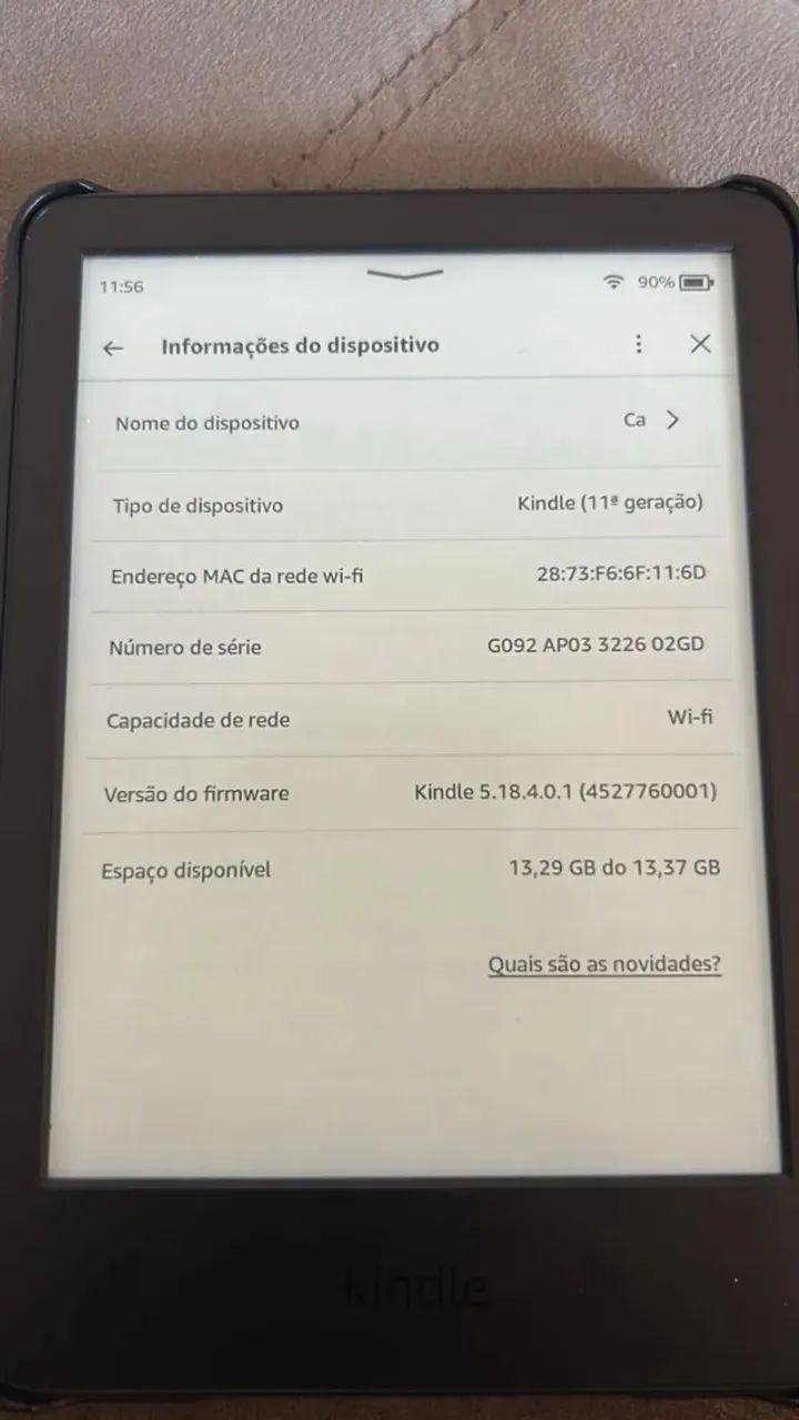 Kindle 11° Geração 16gb Preto - Foto 3