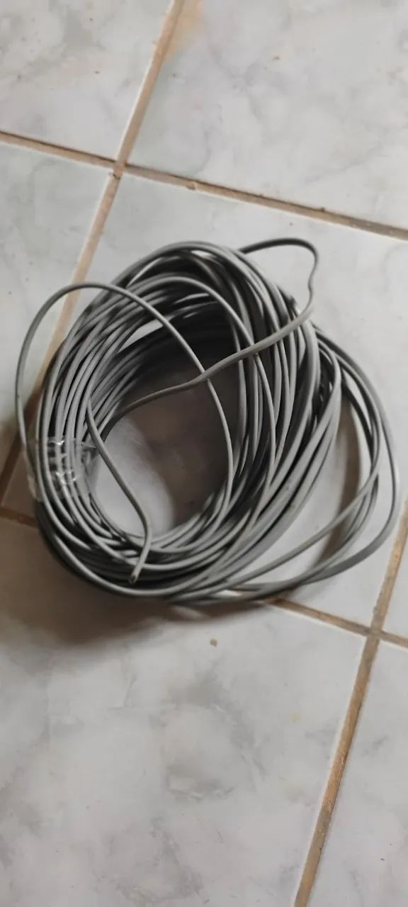 Cabo plástico fio chumbo 2x1,5