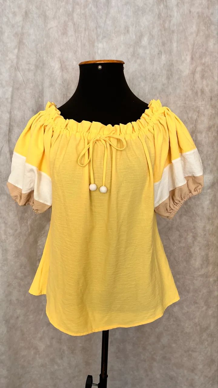Blusa em crepe NOVA