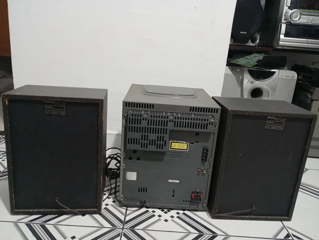 Som Aiwa funcionando perfeitamente  - Foto 3