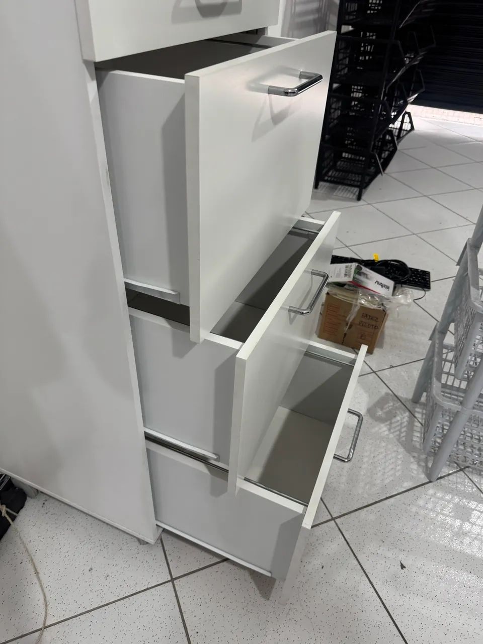 Arquivo Escritório Gaveteiro Branco  - Foto 5