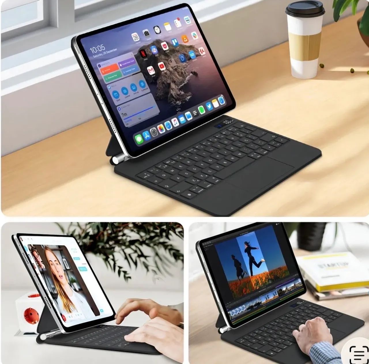 Capa + Teclado IPad 10 e 11 (10.9 polegadas)  - Foto 5