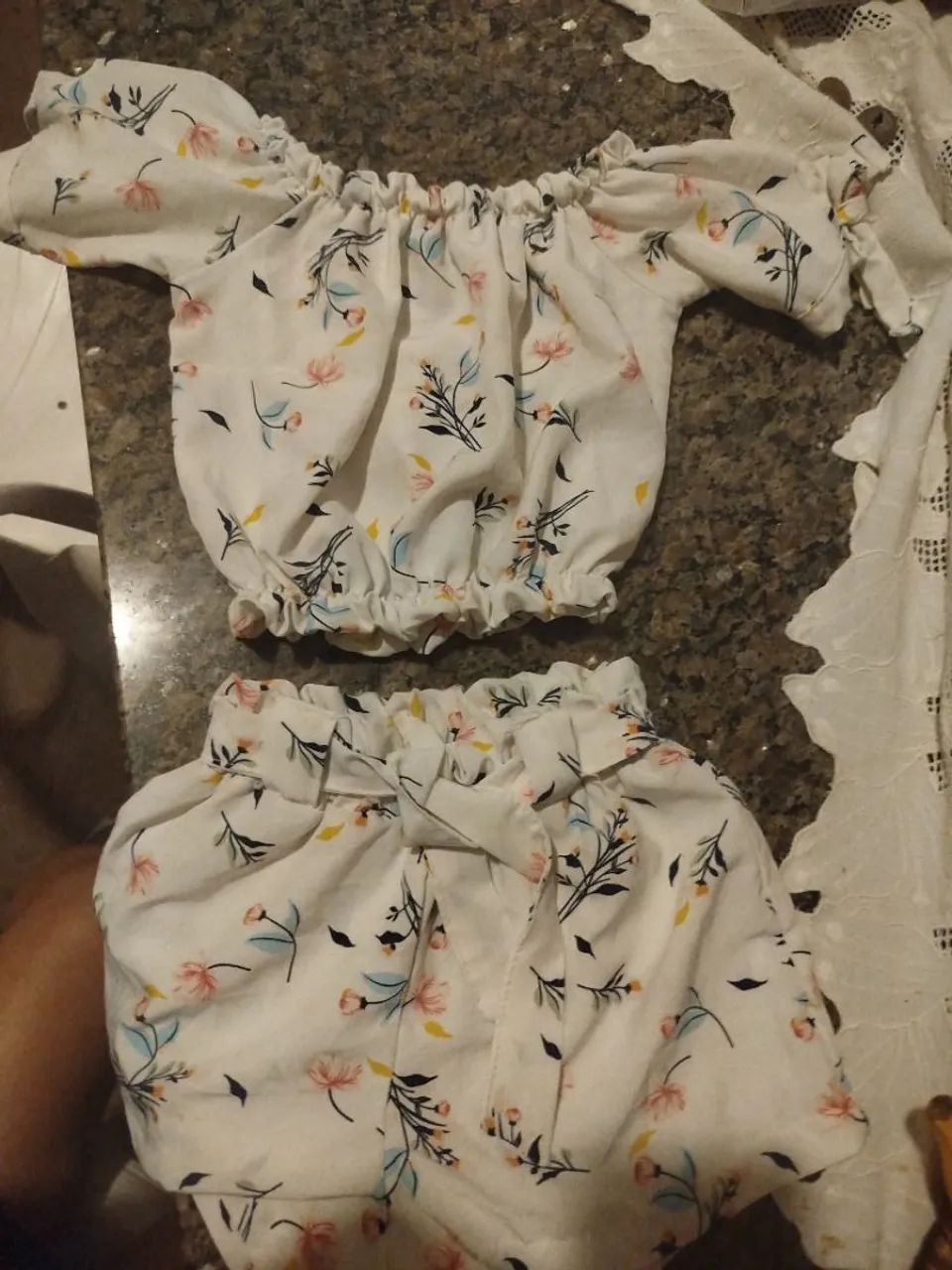 Conjunto cropt e shortinho infantil. - Foto 2