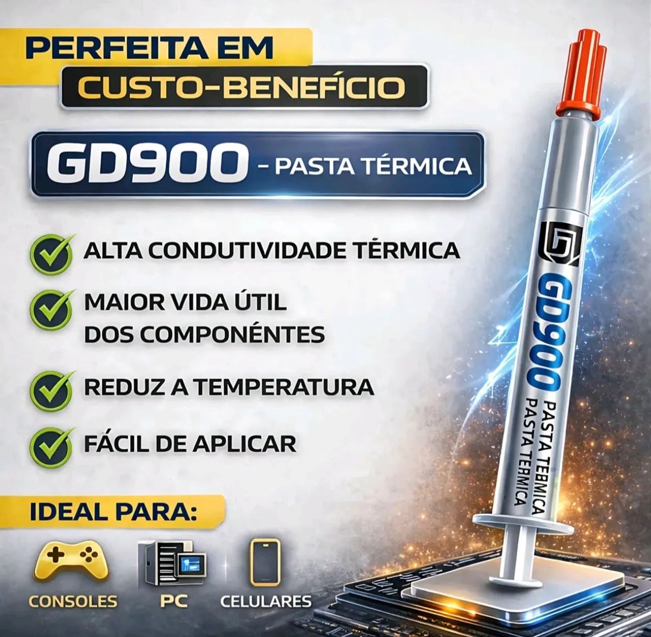 Pasta térmica GD900 - Foto 2