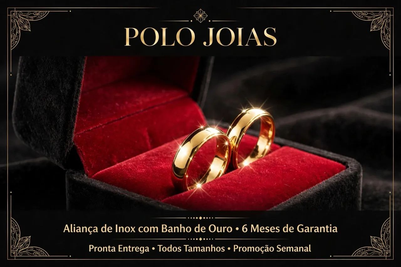 Aliança Ouro Semi Joia  - Foto 4