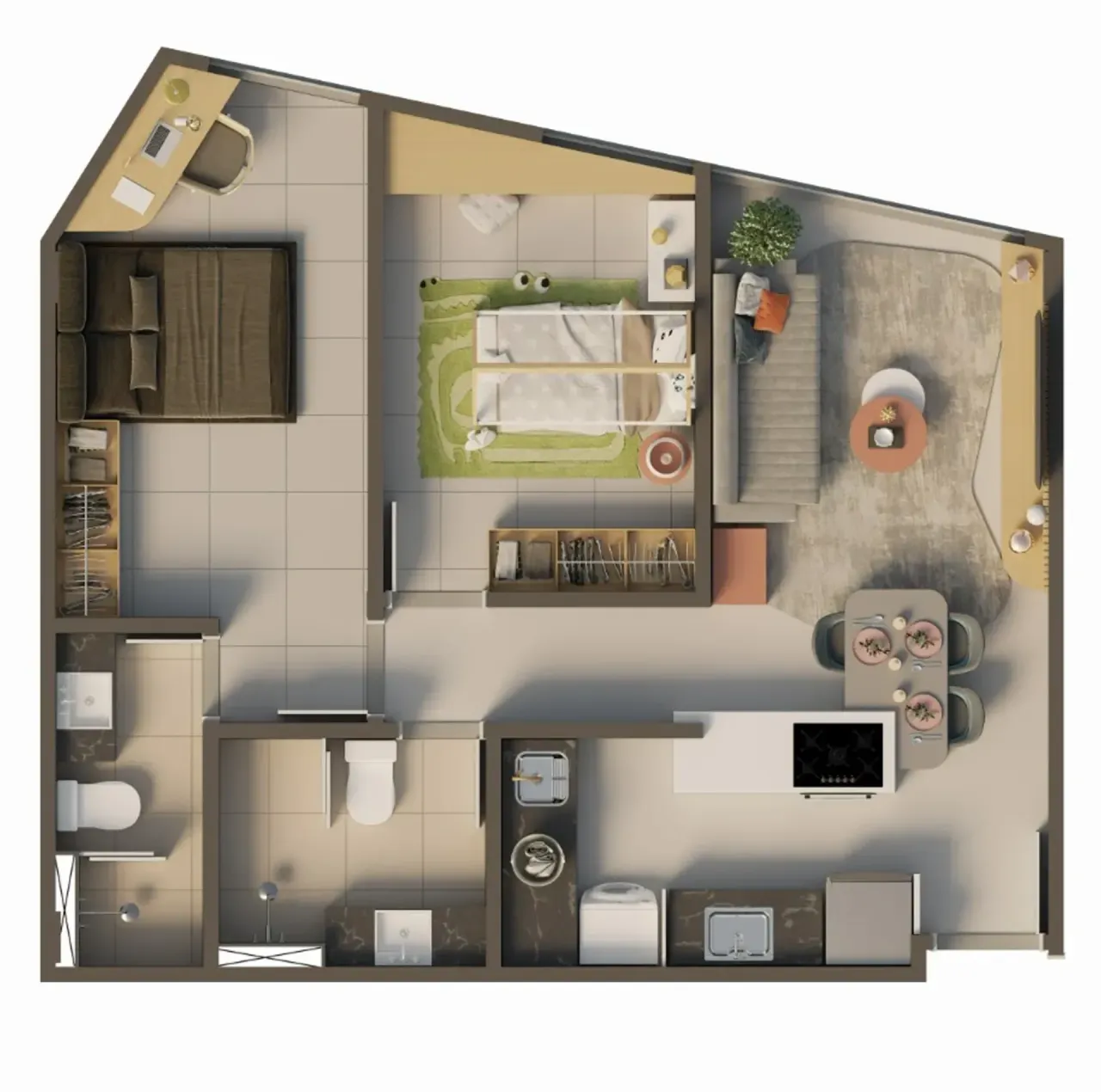PLANTA 50m²