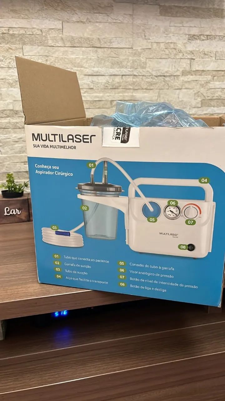 Aspirador secreção portátil (Multilaser)
