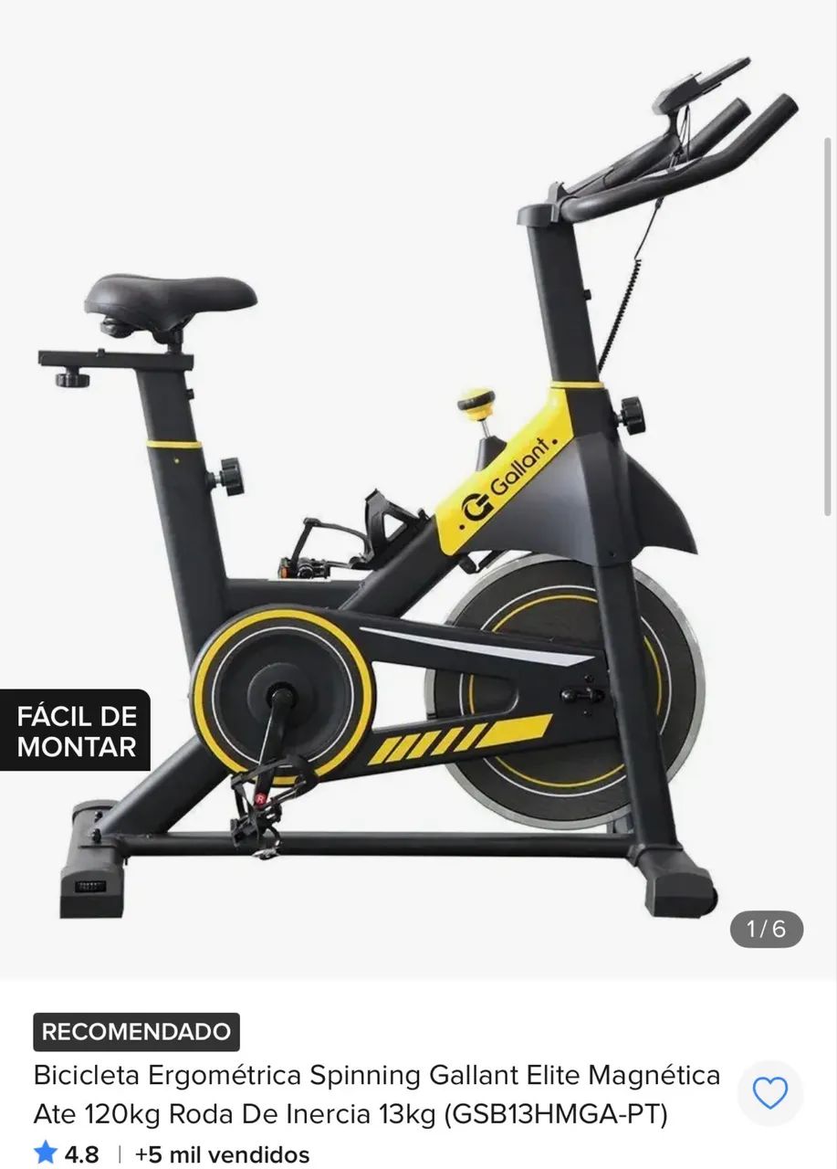 Bicicleta ergométrica Gallant 