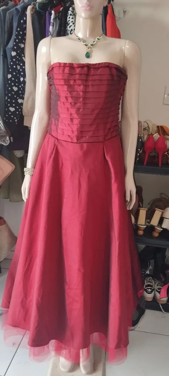 Vestido Rodado com Forro de Tule. - Foto 4