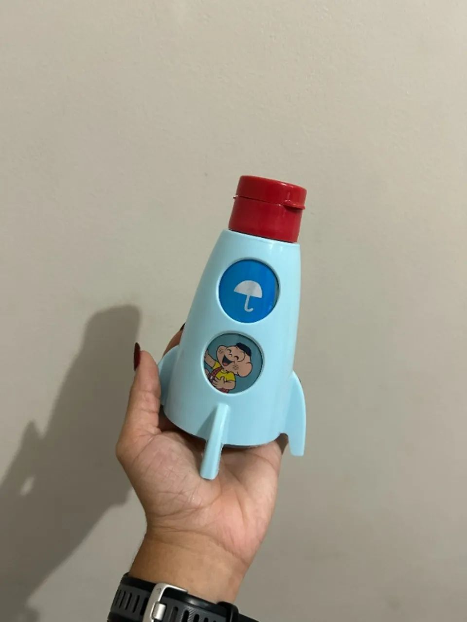 Garrafa de Plástico Com Capa Foguete 320 ml Turma da Mônica - Foto 3