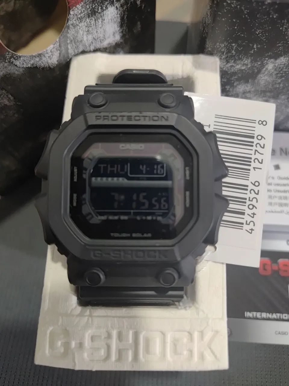 Relógio casio G-SHOCK original na caixa carregamento a luz solar
