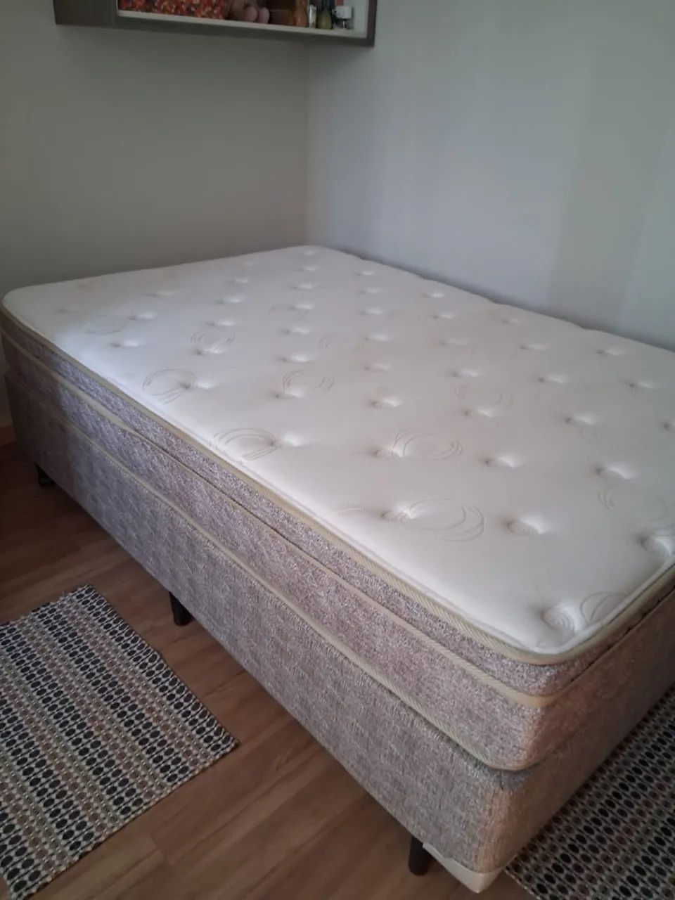 Cama de viúva box + colchão  - Foto 2