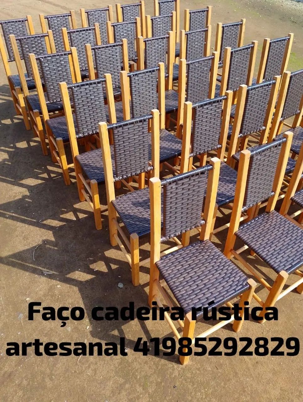 Cadeira rústica artesanal 