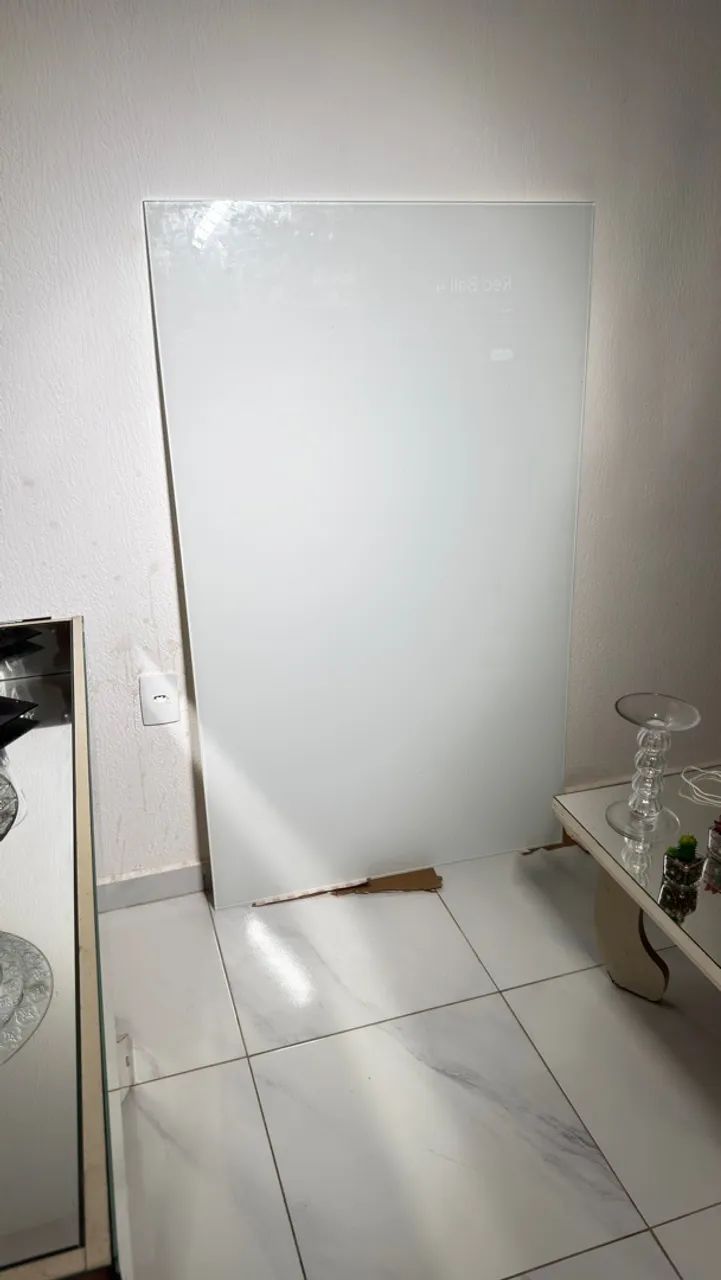 TAMPO DE MESA DE VIDRO (branco gelo)  - Foto 4