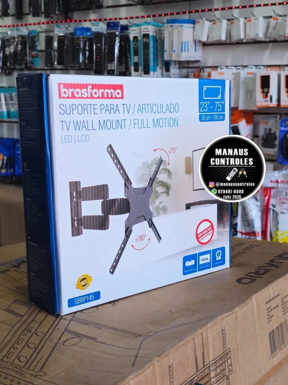 Suporte para Tv articulado até 75 polegadas 
