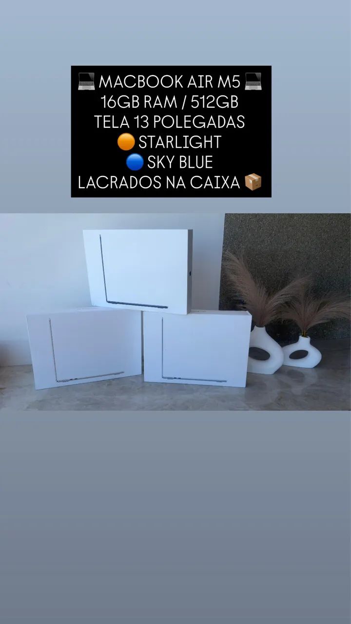 MacBook Air M5 16GB RAM / 512GB TELA 13 POLEGADAS 