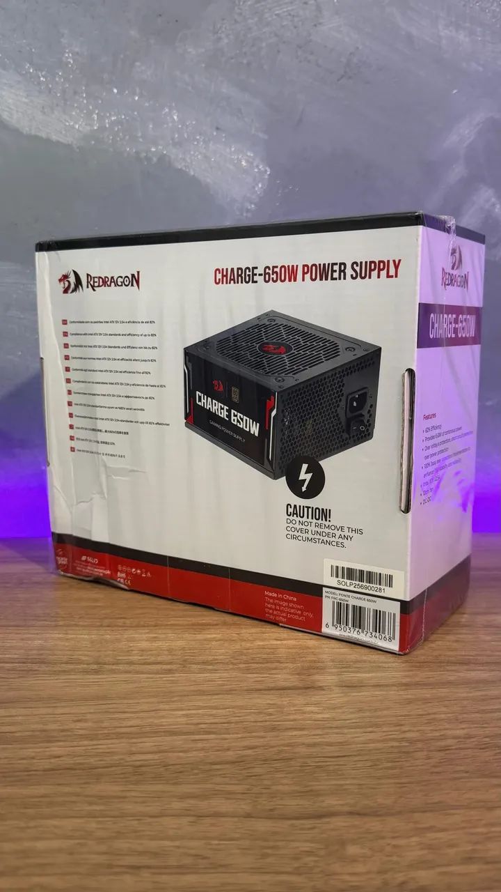 Fonte Redragon 650W 80 Plus Bronze - Foto 3